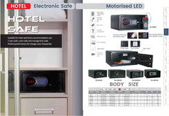 Hotelski elektronički sef s motoriziranim LED zaslonom